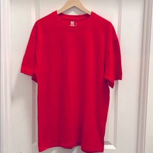 New Plain Red Short sleeve tee shirt